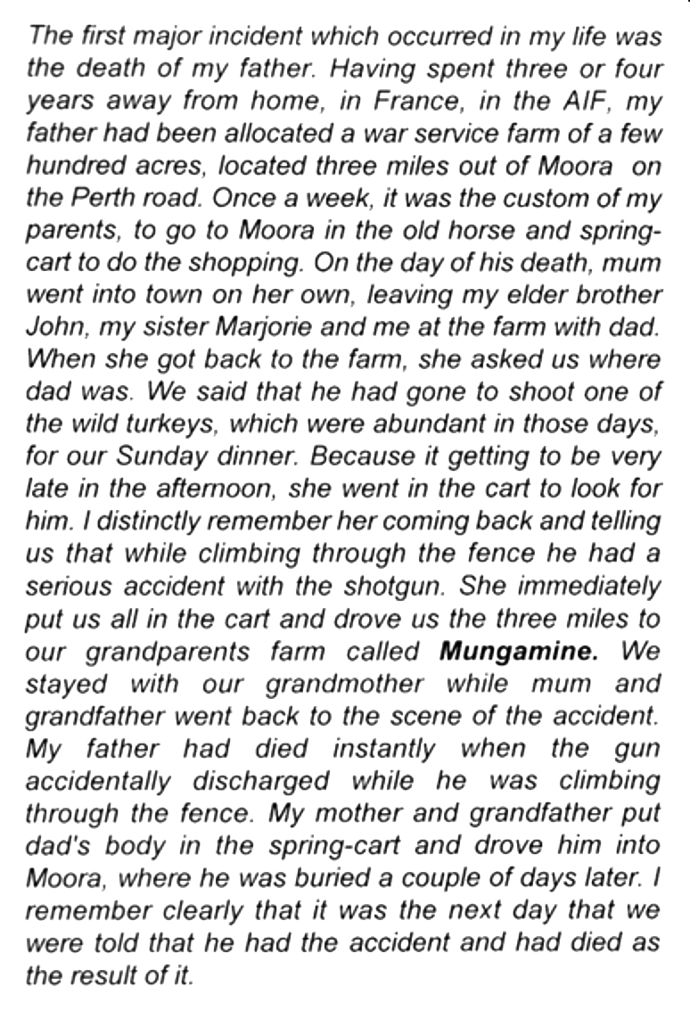 Account of Day that Millar Died